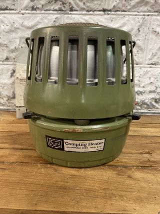 Vintage Sears Camping Catalytic Coleman Heater 72247 Dated 9/77 Rare Usa