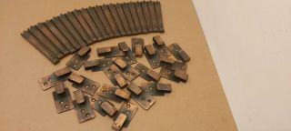 20 Vintage Stair Carpet Clips.  Grips.  Grippers.