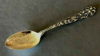 Daffodil H343 North Platte,  Neb.  Sterling Silver Spoon By Gorham 5 - 1/4 Inches