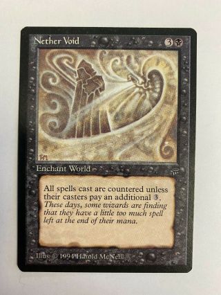 Nether Void - Mtg Legends Never Played Rare Enchantment