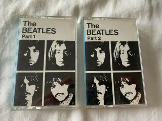 The Beatles - White Album Part 1 & 2 Cassette Tapes Emi Apple Lennon Oop Rare