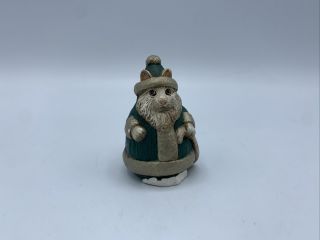 Vintage Artisan Mouse Beard Santa Winter Details Rare Chip Dollhouse Miniatures