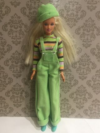 Vintage Barbie Extreme Green Teen Skipper Doll Rare