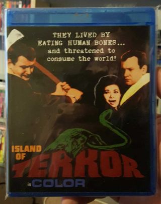 Island Of Terror 1966 Blu - Ray Like - Scream Factory Oop Htf Rare Peter Cushing