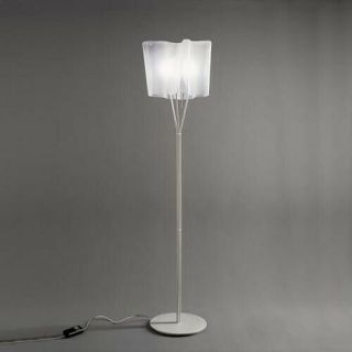 Artemide $2.  4k Logico Terra Floor White Handblown Glass Lamp W/dimmer - - Rare