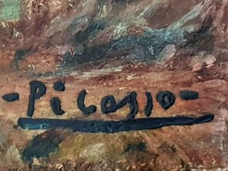 Pablo Picasso Vintage Rare Art Oil Painting Hand Signed No Print Nr