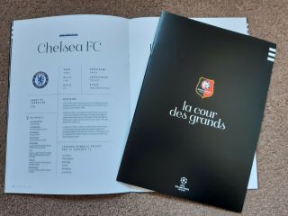 Rare Official Stade Rennais V Chelsea Champions League Brochure Programme Rennes