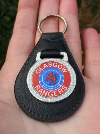 Glasgow Rangers Vintage Keyring Rare Vgc