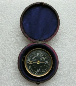 Rare Antique Night Hawk Wrist Compass In Orig.  Box By " The Luminous Compass Co.  "