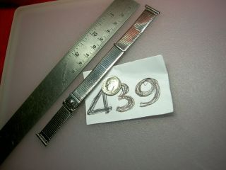 Rare Vtg Forstner Komfit Usa Made Mesh Stainless Steel Thin Watch Band 16 Mm Lug