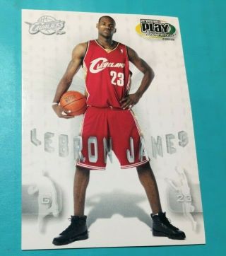 Lebron James Rookie Rare 2003 Upper Deck Playmaker Rookie Card Small Ding