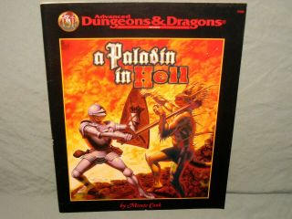 Ad&d 2nd Edition Adventure Module - A Paladin In Hell (rare - Htf And Exc)