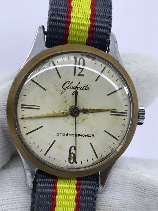 Gub Glashutte Watch Caliber 28.  1q A.  Lange & Sohne Mens 33mm.  Rare