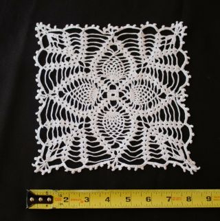5 Antique Vintage Hand Crocheted Lace Doily 