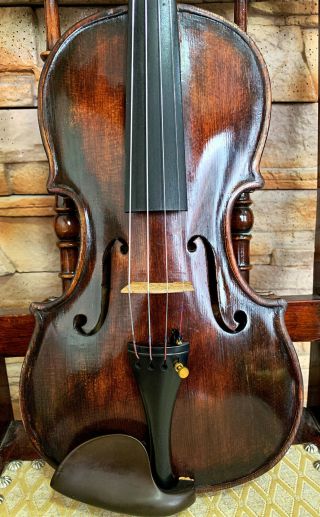 Rare,  ITALIAN old,  antique 4/4 labelled MASTER violin - READY TO PLAY 2