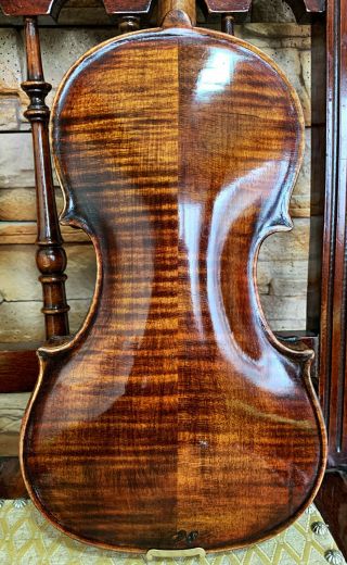 Rare,  ITALIAN old,  antique 4/4 labelled MASTER violin - READY TO PLAY 3
