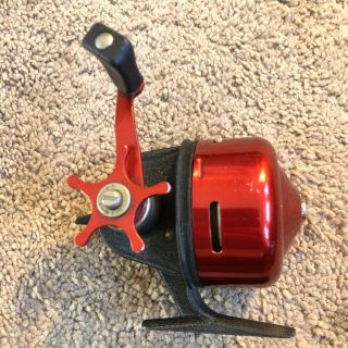Vintage Classic Red Garcia Abumatic 170 Fishing Reel Made In Sweden