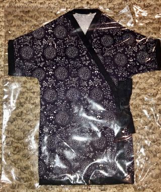 2 Doll Bear Kimono Jacket Coat Robe 11” Long Clothing