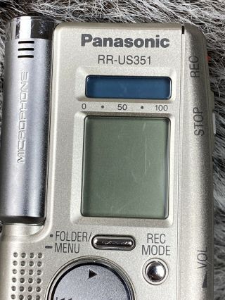 Panasonic RR - US351 Digital Recorder and Voice Editor RARE 2
