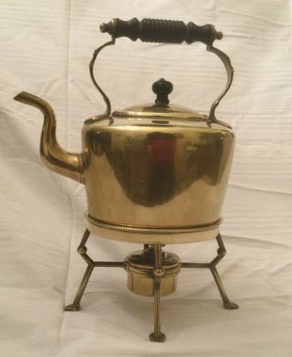 Arts And Crafts Brass Kettle & Spirit Stove Stand By Soutter & Sons,  Birmingham.
