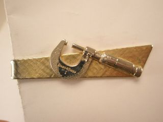 - Brown & Sharpe Micrometer Vintage Tie Bar Clip Caliper Dial Starrett Mitutoyo