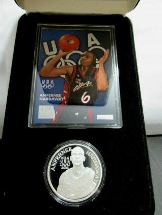 Rare Anfernee Hardaway Silver Medal,  Only 500 Minted,  1 Oz Fine 999 Silver