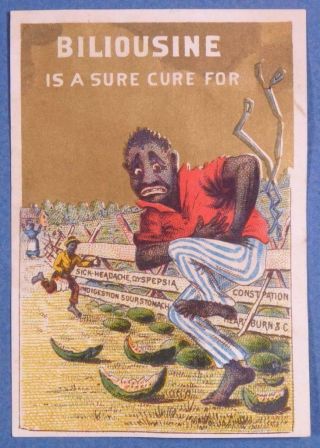 Biliousine Sure Cure Quack Medicine Victorian Trade Cards - S1