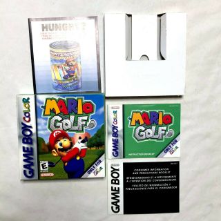 Rare Vintage Mario Golf Nintendo Game Boy Color 1999 Box - No Game