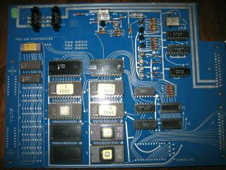 Vintage Ins4004d Cpu Chip On Pro - Log Cpu Board,  Intel C4004,  Mcs - 4,  Rare