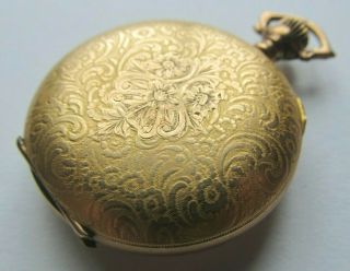 Exquisite Victorian Antique Ladies Gold Filled Pocket Watch Case Only
