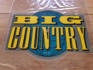 Big Country " Look Away " 7 " Shaped Picture Disc - V.  Rare Uk 1986 Ex