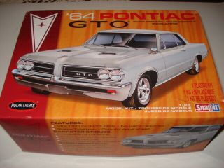 Polar Lights 64 Pontiac Gto 1/25,  Opened Box,  Complete With Parts Inside
