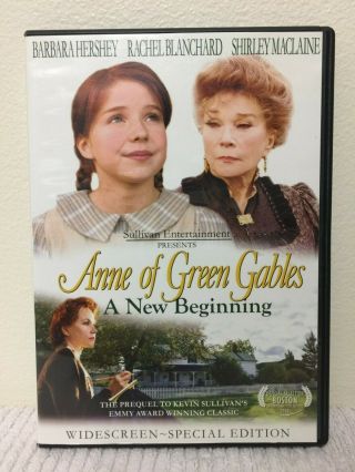 Anne Of Green Gables: A Beginning Rare Very Good Cond Dvd