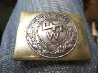 Rare German Wwii Ww2 Elite Wehrwolf 1923 - 1933 Belt Buckle