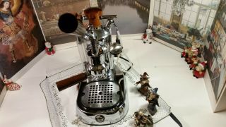 RARE La Pavoni Professional Premillenium PLH wood coffee lever espresso machine 2