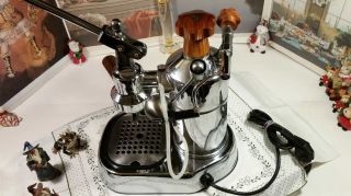 RARE La Pavoni Professional Premillenium PLH wood coffee lever espresso machine 4