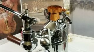 RARE La Pavoni Professional Premillenium PLH wood coffee lever espresso machine 6