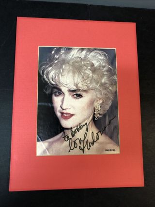 Madonna Autographed 8x10 Photo - Pristine W/jsa Loa Rare