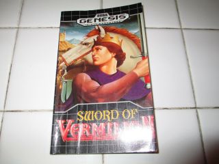 Sword Of Vermilion Sega Genesis 1990 Hint Book Only No Game Rare L@@k