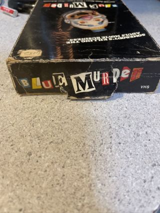 BLUE MURDER CLOWN KILLER RARE BIG BOX VHS HORROR NUDE Canadian TV MOVIE 1985 OOP 5