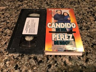 Candido De Dia Perez De Niche Rare Vhs 2001 Spanish Mexi Comedy Jorge Ortiz