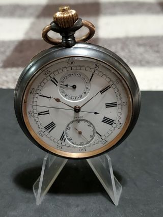 Rare Antique Omega Chronograph Pocket Watch - - -