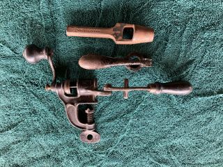 Three Antique Vintage 12 Ga Shotgun Shell Reloading & Shotgun Cleaning Tools