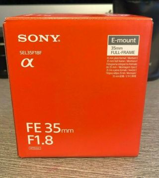 Sony Fe 35mm F1.  8 Wide Angle Lens (sel35f18f) - Line,  Rarely