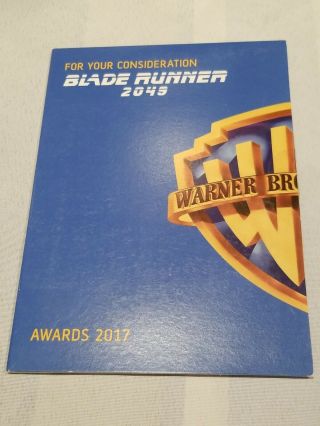 Blade Runner 2049 (denis Villenueve,  2017) Fyc Dvd Rare Screener
