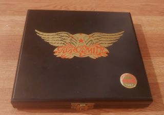 RARE AEROSMITH PANDORA ' S TOYS IMPORT DELUXE CD WOOD BOX SET 7687 3