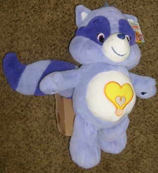 Care Bears Just Play Bright Heart Raccoon 18 " Plush Toy 2016 W/ Tag