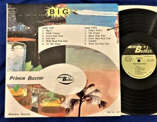 Prince Buster Big Five 1972 Uk Lp Melodisc Records Reggae Ska Vinyl Vg,  /ex Rare