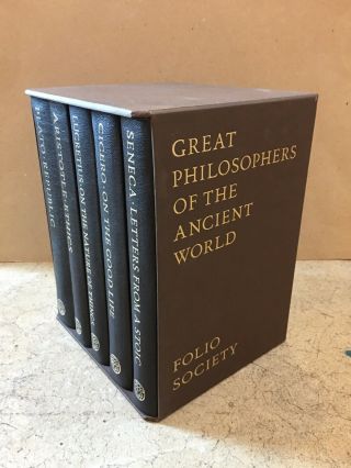 Great Philosophers Of The Ancient World (5 Volume Set) Folio Society 2003 - Rare