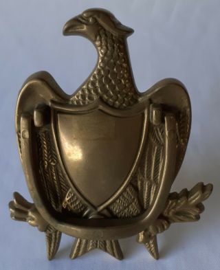 Eagle & Shield Brass Door Knocker